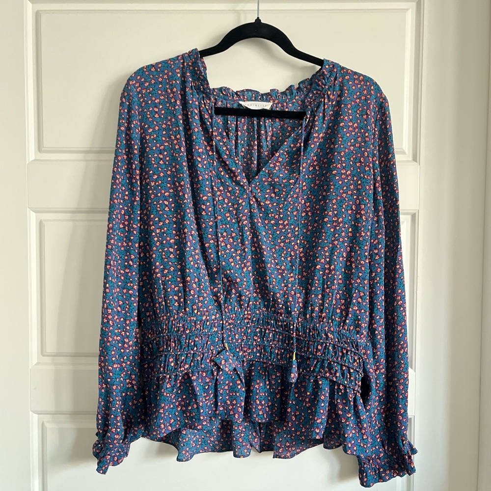 Socialite Blue Floral Blouse